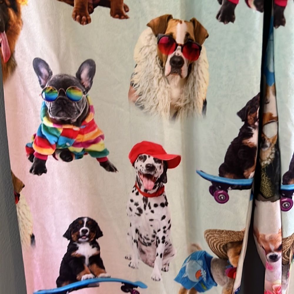 Women’s S “Brief Insanity” Soft Cozy Velvety New Sleep pants PJ’s Dog Lovers - Picture 6 of 15